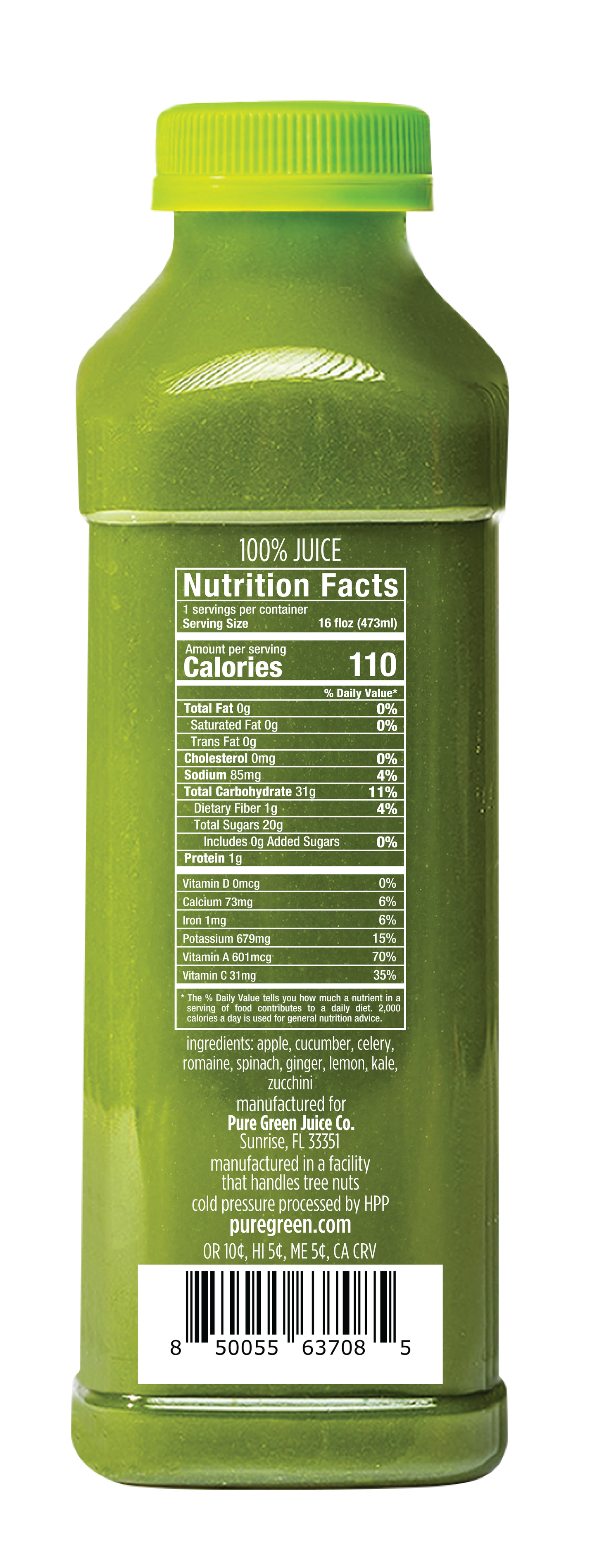 Pure Green Apple, Lemon, Ginger (A,L,G)